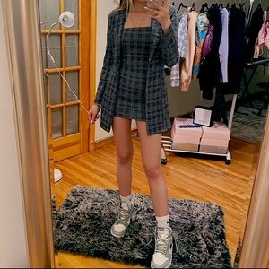 Manhattan Plaid Blazer Dress Set| Fashion Nova XSP